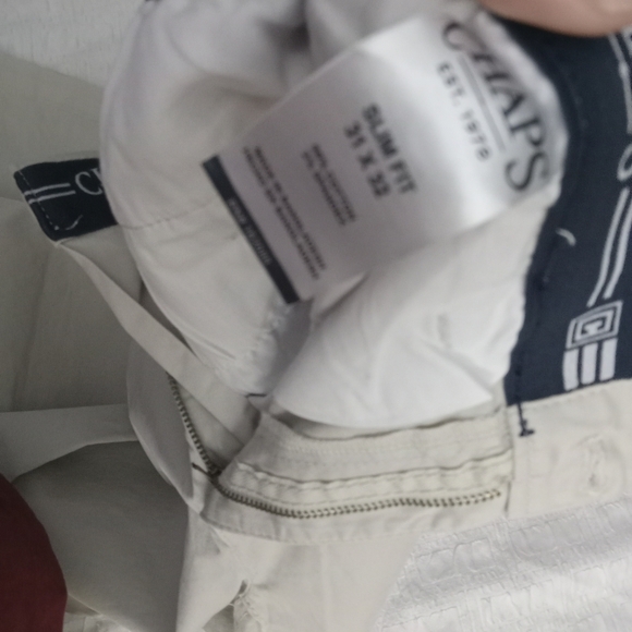 Men’s  Chaps Pants beige - Picture 2 of 3